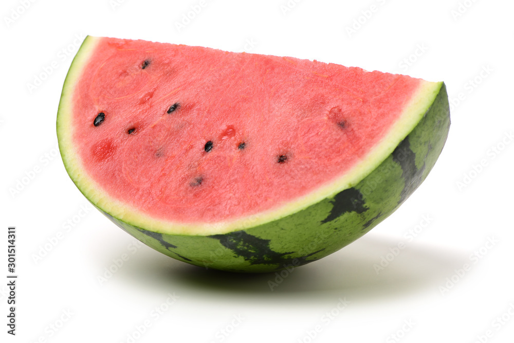 Slice of watermelon on white background Slice of watermelon on white background
