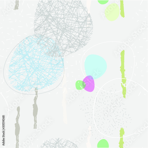 Abstract background created in linear and stained colors and bright colored shapes that stand out. Abstract graphical seamless pattern.