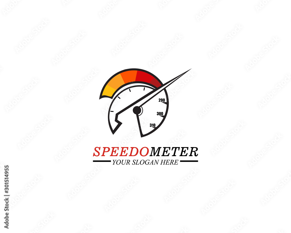 Speedometer logo template vector illustration Speedometer logo template vector illustration