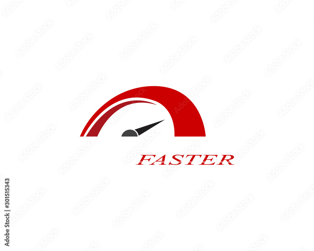 Faster logo template vector icon illustration design Faster logo template vector icon illustration design