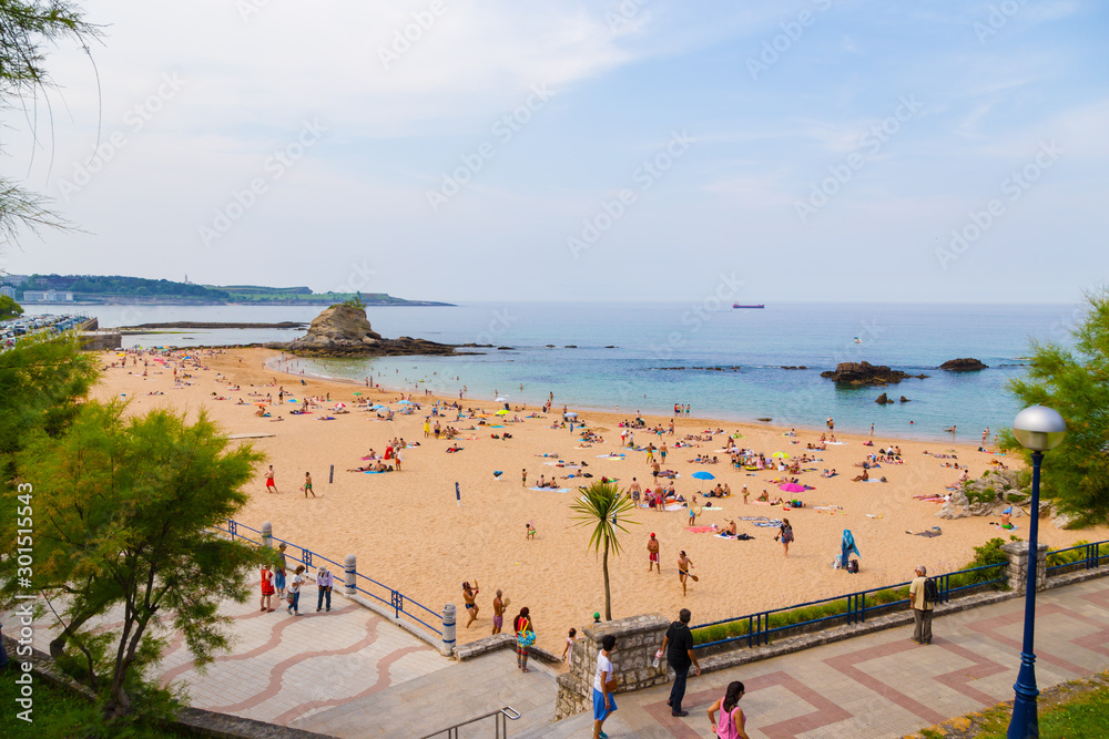 Obraz premium Santander, Spain. One of the city's beaches