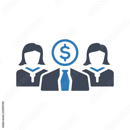 Business investor icon