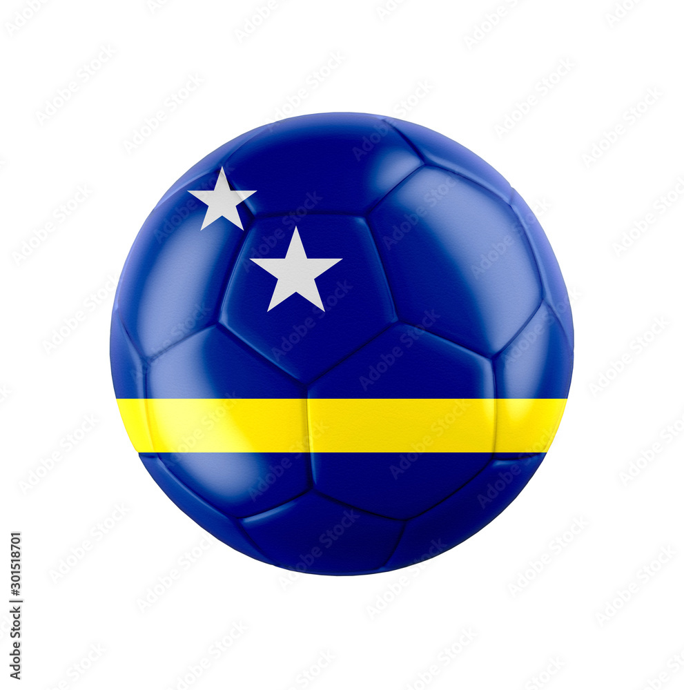 Soccer football ball with flag of Curacao Soccer football ball with flag of Curacao