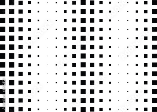 Abstract halftone dotted background. Monochrome pattern with square. Vector modern pop art texture for posters, sites, cover, business cards, postcards, grunge art, labels layout, stickers.