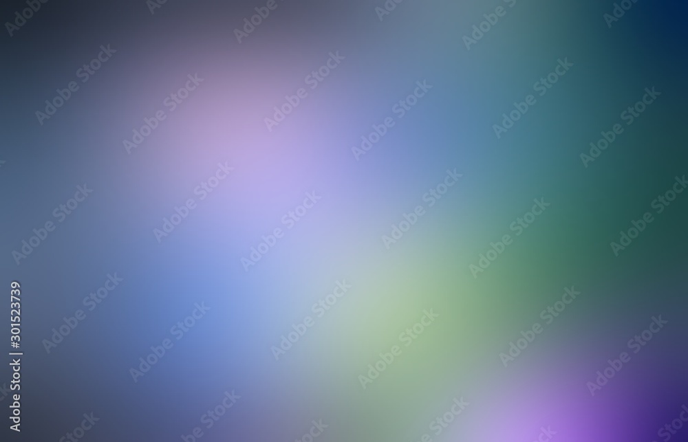 Secret dark colored abstract background. Blue lilac green toned blurred texture. Random strokes pattern. Low light.