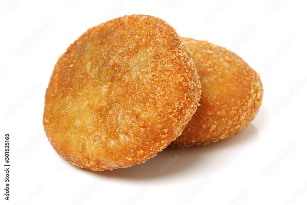 rice cracker on white background rice cracker on white background