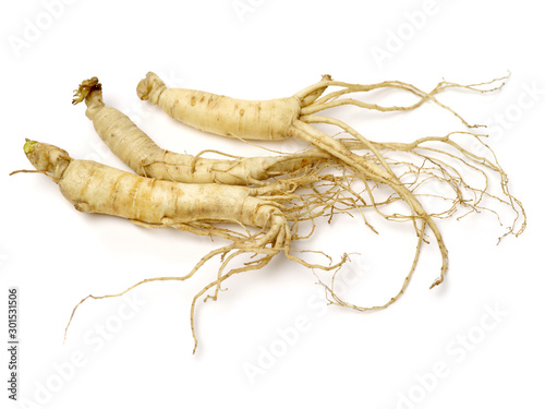 ginseng isolated on white background