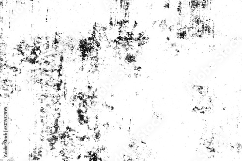 Wallpaper Mural Abstract monochrome texture.  background of black and white pattern with cracks, scuffs, chips, stains, ink spots Torontodigital.ca