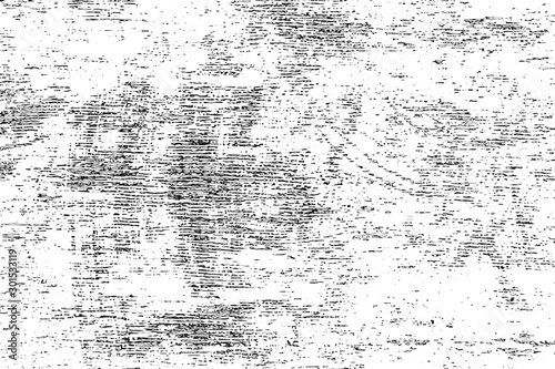 Grunge background of black and white. Abstract illustration texture of cracks, chips, dot. Dirty monochrome pattern of the old worn surface.