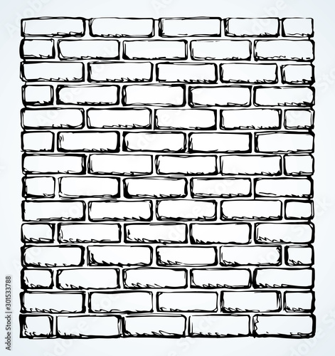 Brick. Vector drawing