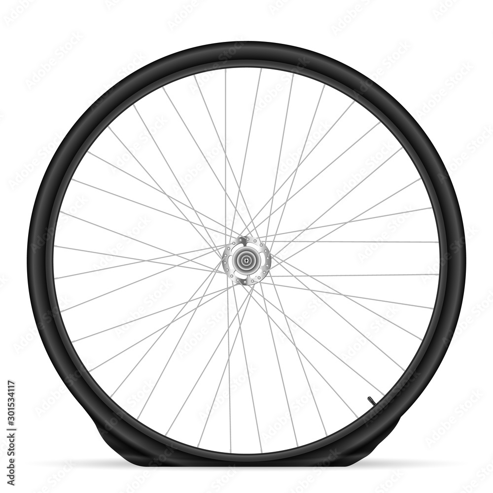 Naklejka premium Flat bike tire