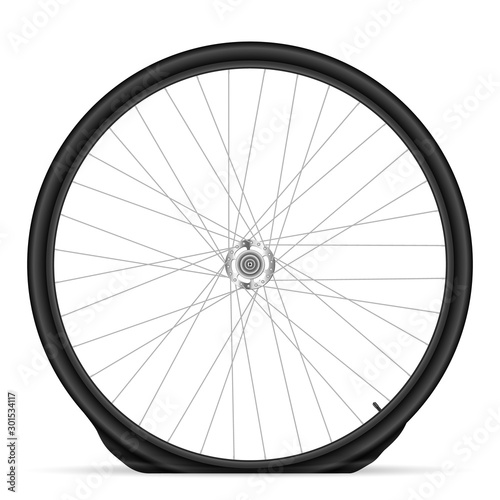 Flat bike tire