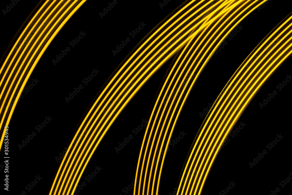 custom made wallpaper toronto digitalYellow light lines on a black background
