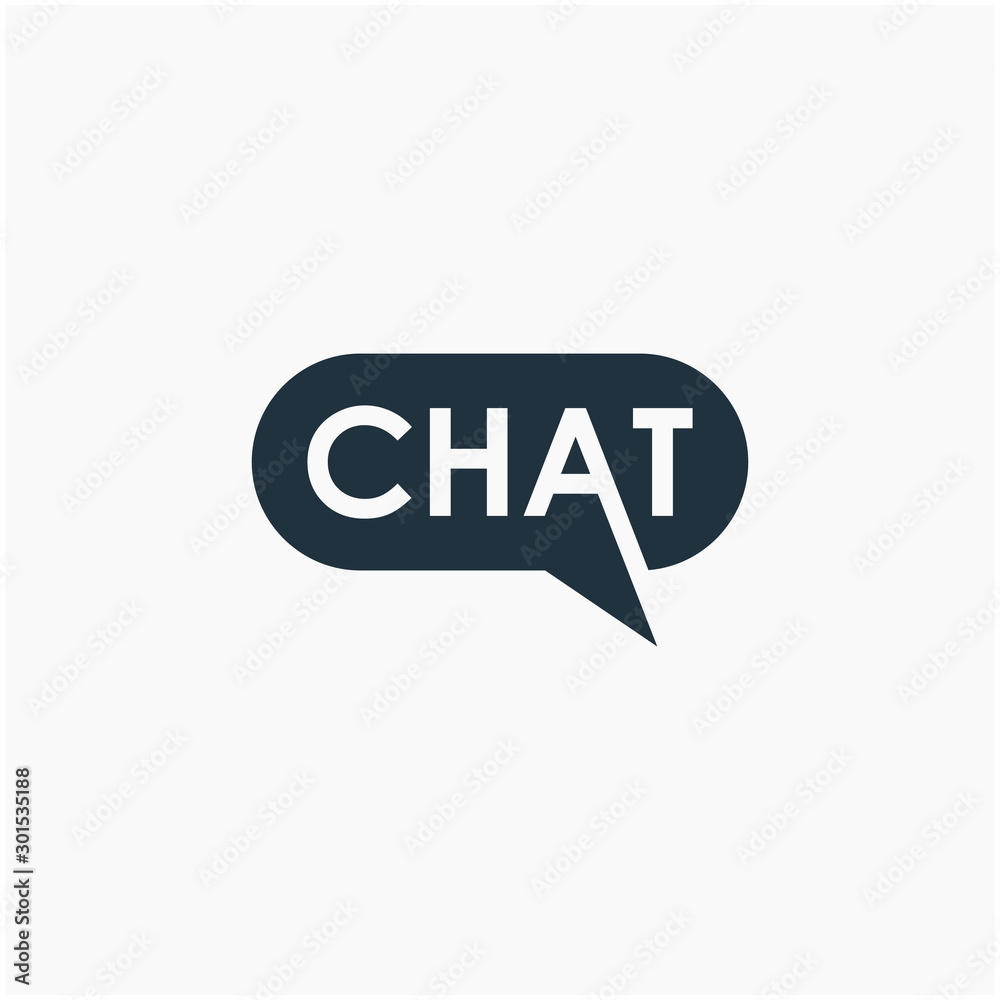 chat lettering with bubble concept logo design. talk, speak, logo template. Chat vector logotype design template. -vector chat lettering with bubble concept logo design. talk, speak, logo template. Chat vector logotype design template. -vector