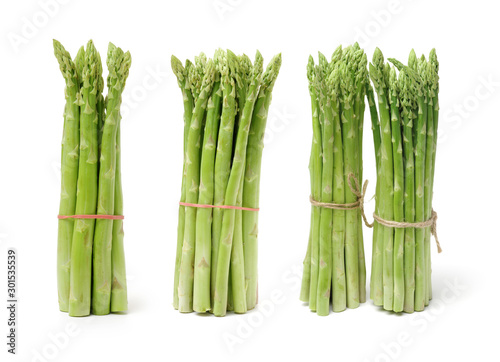 Asparagus on a white background