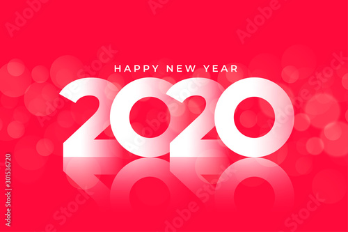 new year 2020 glossy background design