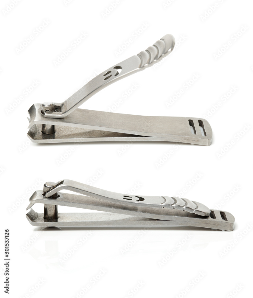Nail clippers on white background Nail clippers on white background