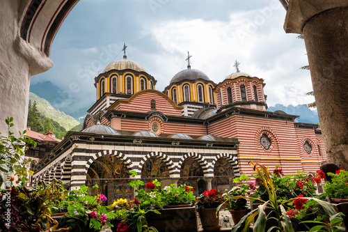 Rila Monastery, one of the main tourist destinations and UNESCO site in Bulgaria photo