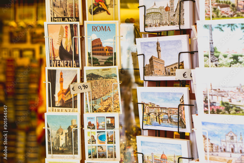 Postcards from Italy put up for sale