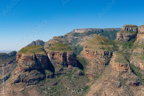 a road to the amphitheater in drakensberg