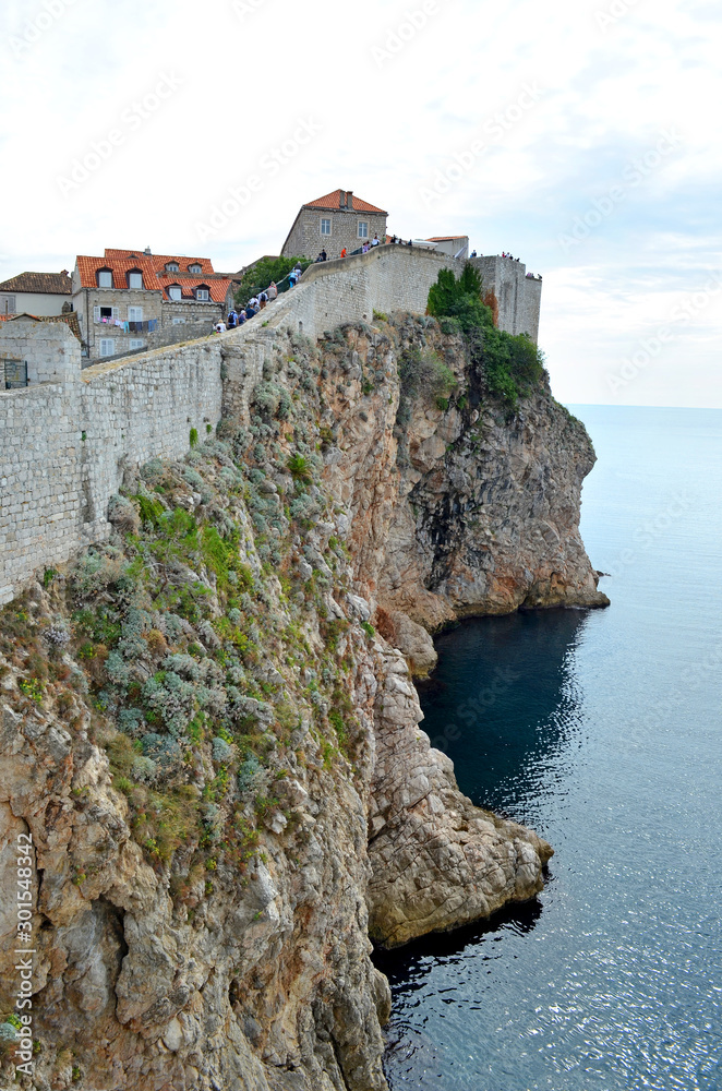 The Walls of Imperial Fortress (Old Town) in Dubrovnik (Croatia)