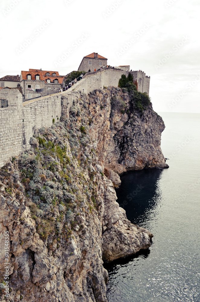 The Walls of Imperial Fortress (Old Town) in Dubrovnik (Croatia)