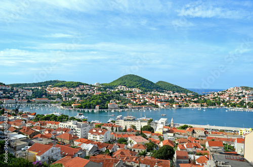 Panoramic view (Cityscape) of Dubrovnik (Croatia)