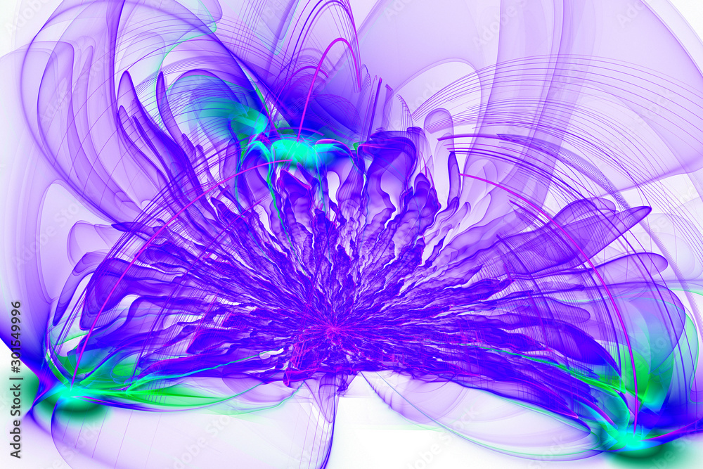 Obraz premium Bright flower.Abstract painting multicolor texture