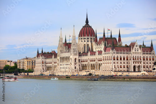 Hungarian Parliament Building in Budapest , Hungary