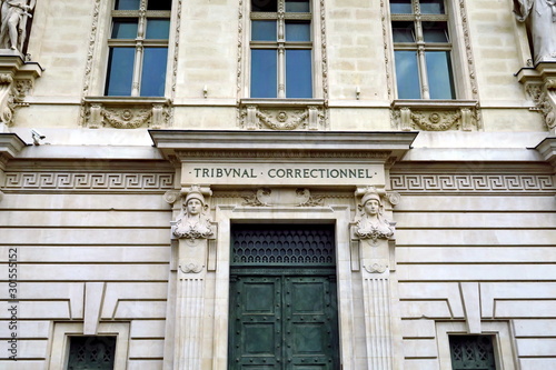 Φωτογραφία Tribunal Correctionnel. Paris. France.