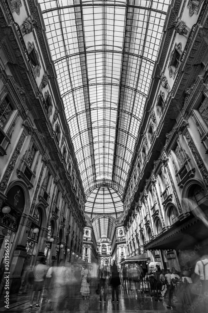 Galleria Vittorio Emanuele II, iconic shopping center in Milan, Italy
