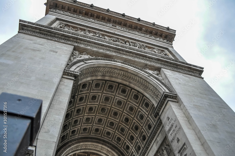 Paris / France - 12/23/2019: Triumphal arch