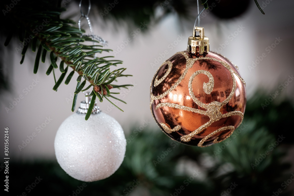 Christmas ball on Christmass tree
