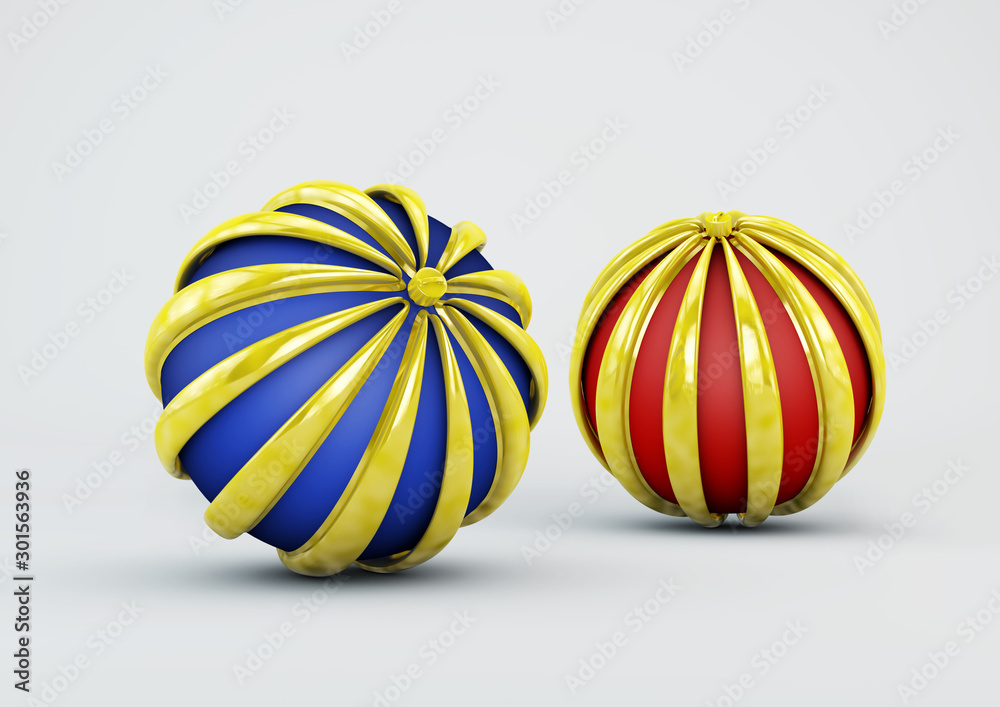 Christmas balls over gray backgroung. Christmas balls over gray backgroung.