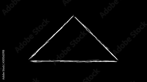 Hand Drawn Triangle Loop Animation