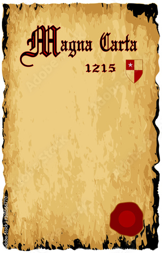 Magna Carta Old Paper Background