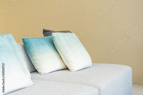 Fototapeta Naklejka Na Ścianę i Meble -  Comfortable pillow on sofa chair