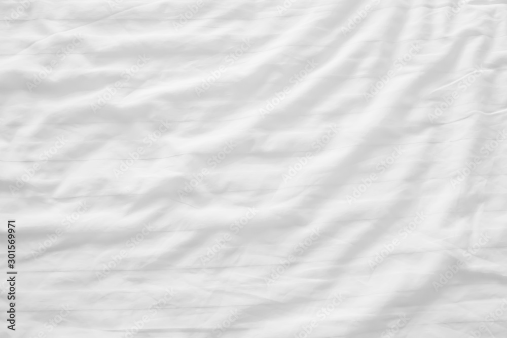 White linen background with copy space.