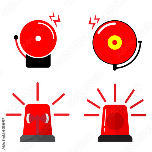 Siren Icon in trendy flat style