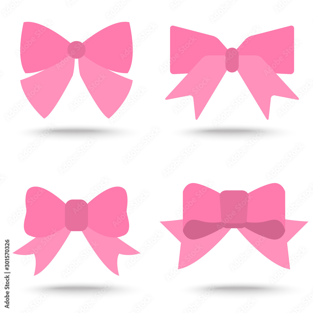 set of pink bow for celebration christmas and birthday, set of pink bow for celebration christmas and birthday,