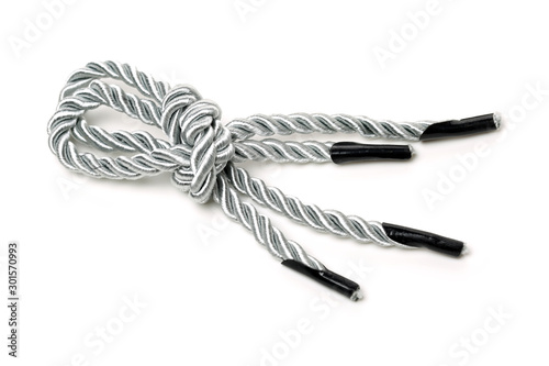 Packing bag rope on white background