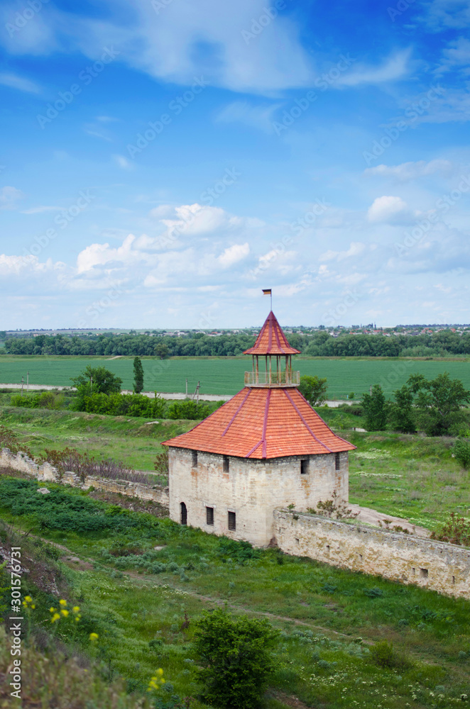 Old fortress on the river Dniester in town Bender, Old fortress on the river Dniester in town Bender,