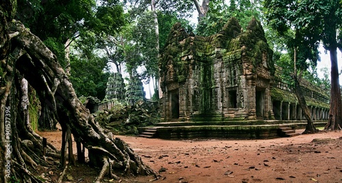 Old temple in the middle of jungle 