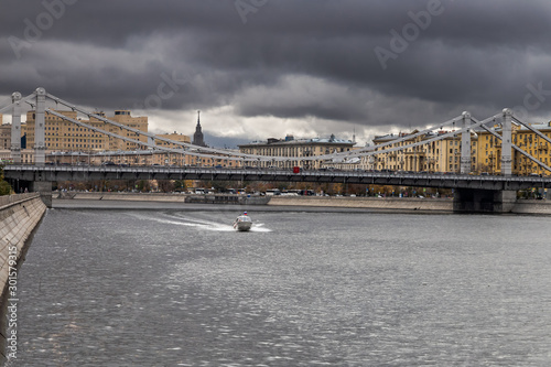 Photography bridge in moscow