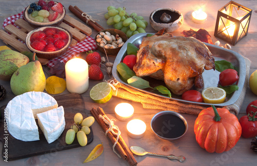 Thanksgiving celebration meal photo