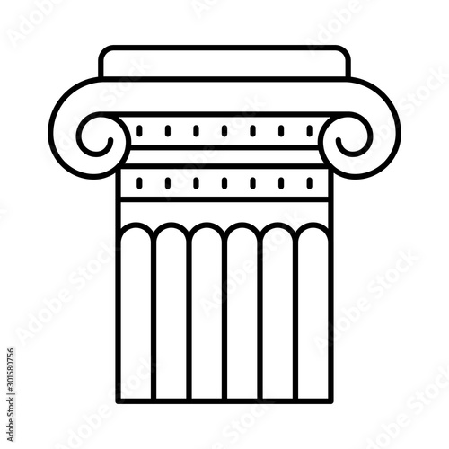 icon set for column , piller  and school