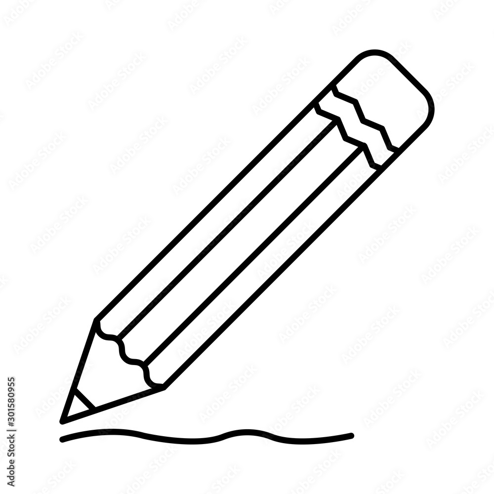 icon set for pencil  , drawing  and writing