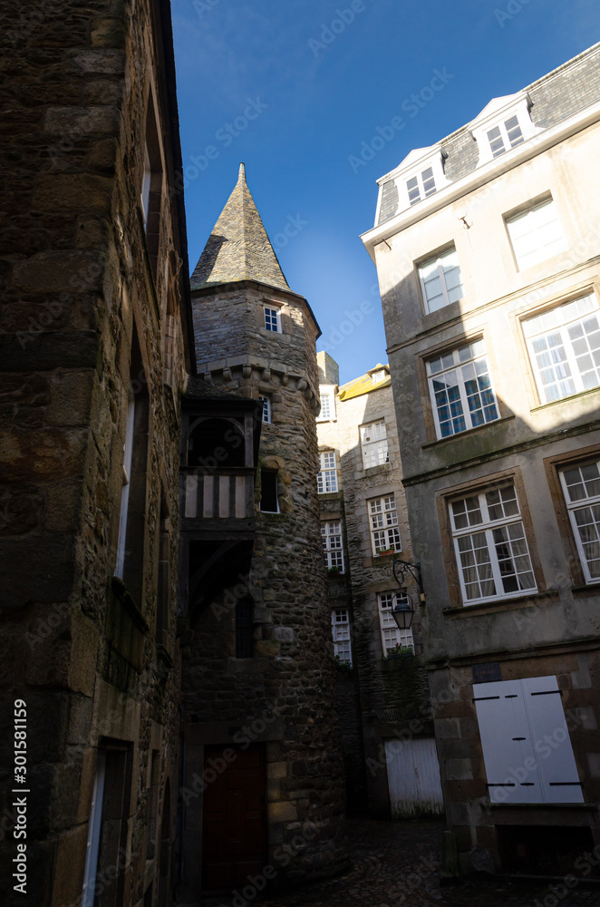 Saint-Malo, walled city in Brittany, France Saint-Malo, walled city in Brittany, France