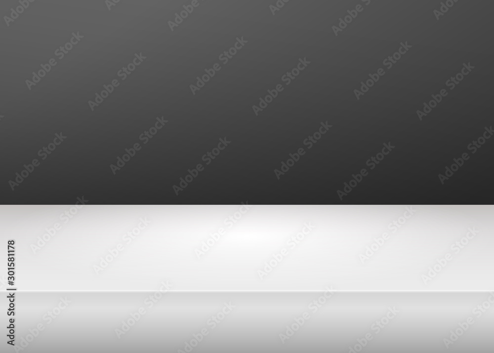 Empty vivid black color and red line studio table room background, product display with copy space for display of content design. Empty vivid black color and red line studio table room background, product display with copy space for display of content design.