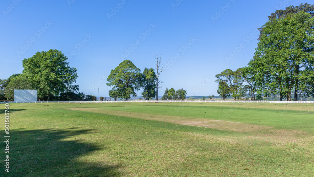 Cricket Pitch Wicket Grass Grounds Fence Boundary Sports Landscape Cricket Pitch Wicket Grass Grounds Fence Boundary Sports Landscape
